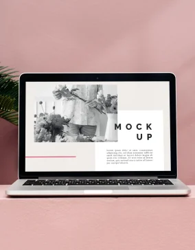 Notebook screen mockup